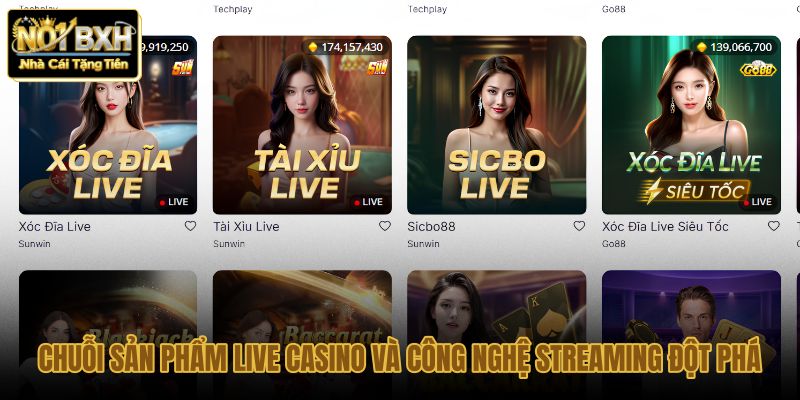 chuoi san pham live casino va cong nghe streaming dot pha